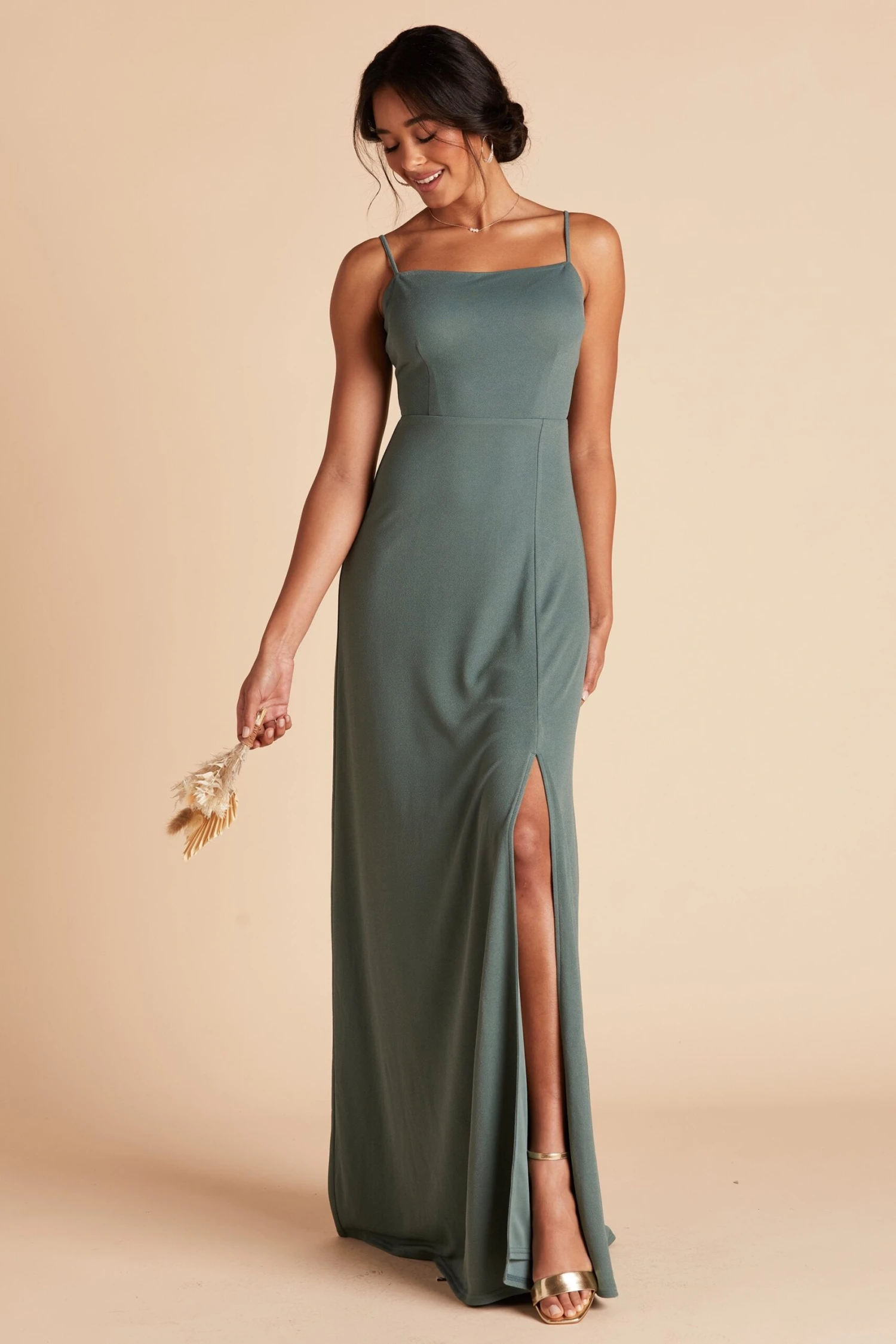 Benny Crepe Dress - Sea Glass 7 Benny Crepe Dress - Sea Glass - Image 5