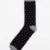 Groomsmen Socks - Polka Dot Black -Wedding Dress Store grey black polka dot groomsmen socks 01