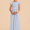 Celine Junior Dress - Ice Blue 1 Celine Junior Dress - Ice Blue -Wedding Dress Store ice blue celine junior bridesmaid dress 02