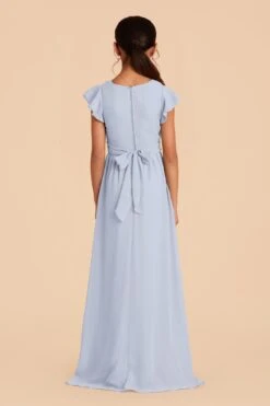 Celine Junior Dress - Ice Blue -Wedding Dress Store ice blue celine junior bridesmaid dress 03