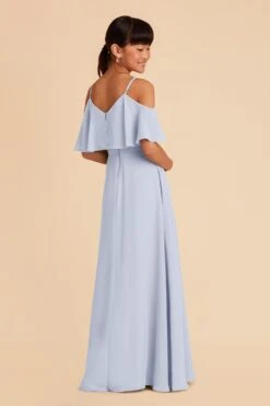 Janie Convertible Junior Dress - Ice Blue -Wedding Dress Store ice blue janie convertible junior bridesmaid dress 03