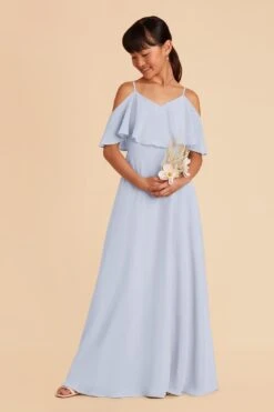 Janie Convertible Junior Dress - Ice Blue -Wedding Dress Store ice blue janie convertible junior bridesmaid dress 04