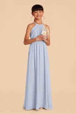 Sienna Junior Dress - Ice Blue -Wedding Dress Store ice blue sienna junior bridesmaid dress 02