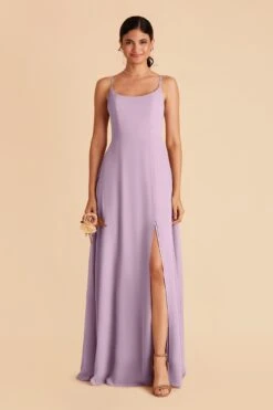 Amy Chiffon Dress - Lavender -Wedding Dress Store lavender amy bridesmaid dress 01