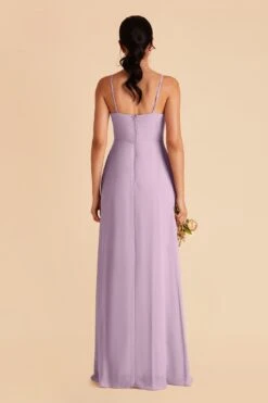Amy Chiffon Dress - Lavender -Wedding Dress Store lavender amy bridesmaid dress 04
