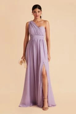 Grace Convertible Dress - Lavender -Wedding Dress Store lavender convertible slit bridesmaid dress 14