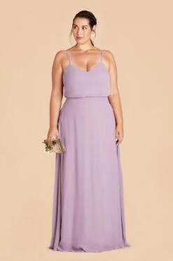Gwennie Dress - Lavender -Wedding Dress Store lavender plus size bridesmaid dress 01