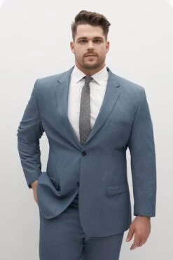 Light Blue Groomsman Suit By SuitShop -Wedding Dress Store light blue suitshop groomsmen suit jacket 08