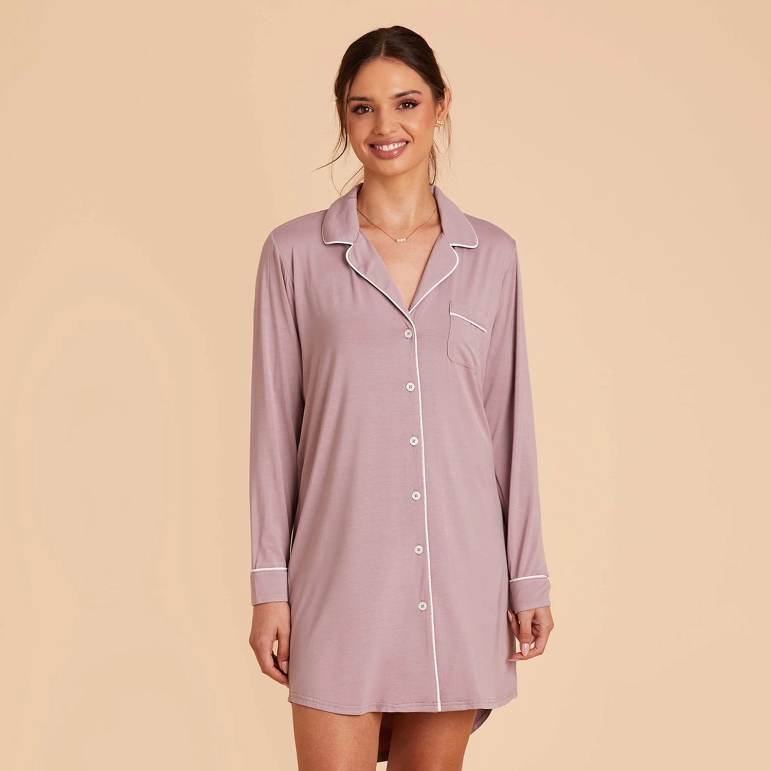 Kamryn Sleepshirt - Mauve 5 Kamryn Sleepshirt - Mauve - Image 3