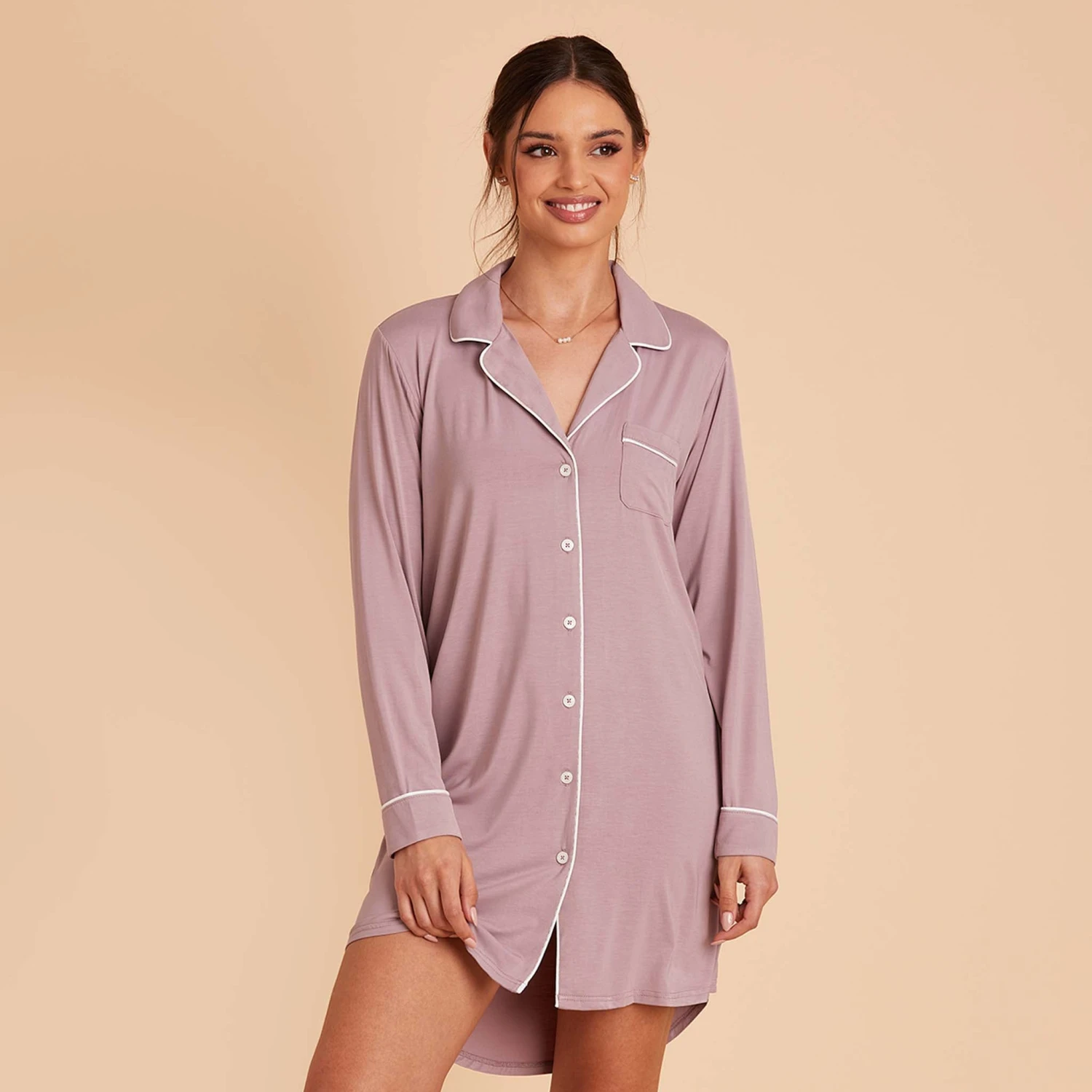 Kamryn Sleepshirt - Mauve 6 Kamryn Sleepshirt - Mauve - Image 4