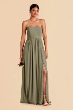 August Convertible Dress - Moss Green 13 August Convertible Dress - Moss Green -Wedding Dress Store moss green august convertible slit bridesmaid dress 02