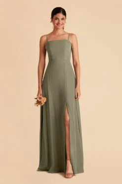 Chris Convertible Chiffon Dress - Moss Green 16 Chris Convertible Chiffon Dress - Moss Green -Wedding Dress Store moss green chris convertible bridesmaid dress 01