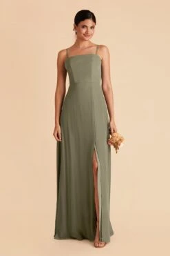 Chris Convertible Chiffon Dress - Moss Green 14 Chris Convertible Chiffon Dress - Moss Green -Wedding Dress Store moss green chris convertible bridesmaid dress 02