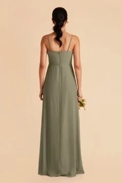 Chris Convertible Chiffon Dress - Moss Green 17 Chris Convertible Chiffon Dress - Moss Green -Wedding Dress Store moss green chris convertible bridesmaid dress 03