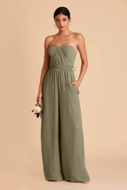 Gigi Convertible Jumpsuit - Moss Green -Wedding Dress Store moss green gigi convertible bridesmaid jumpsuit 01 d9c60d90 d403 4e1c 8253 646aa6743143