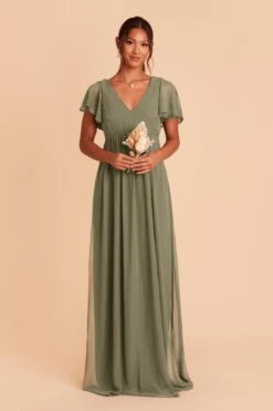 Hannah Empire Dress - Moss Green 13 Hannah Empire Dress - Moss Green -Wedding Dress Store moss green hannah bridesmaid dress 01