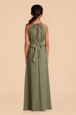 Sienna Junior Dress - Moss Green -Wedding Dress Store moss green sienna junior bridesmaid dress 04