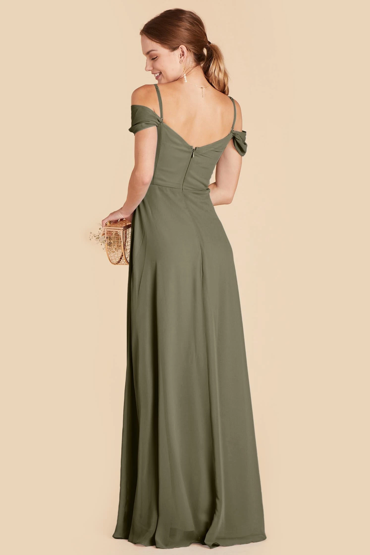 Spence Convertible Dress - Moss Green 11 Spence Convertible Dress - Moss Green - Image 9