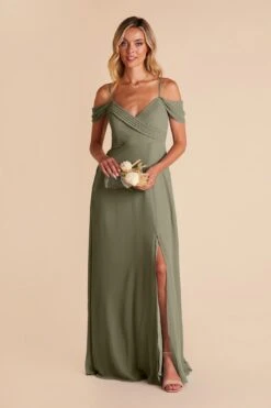 Spence Convertible Dress - Moss Green 25 Spence Convertible Dress - Moss Green -Wedding Dress Store moss green spence convertible slit bridesmaid dress 02