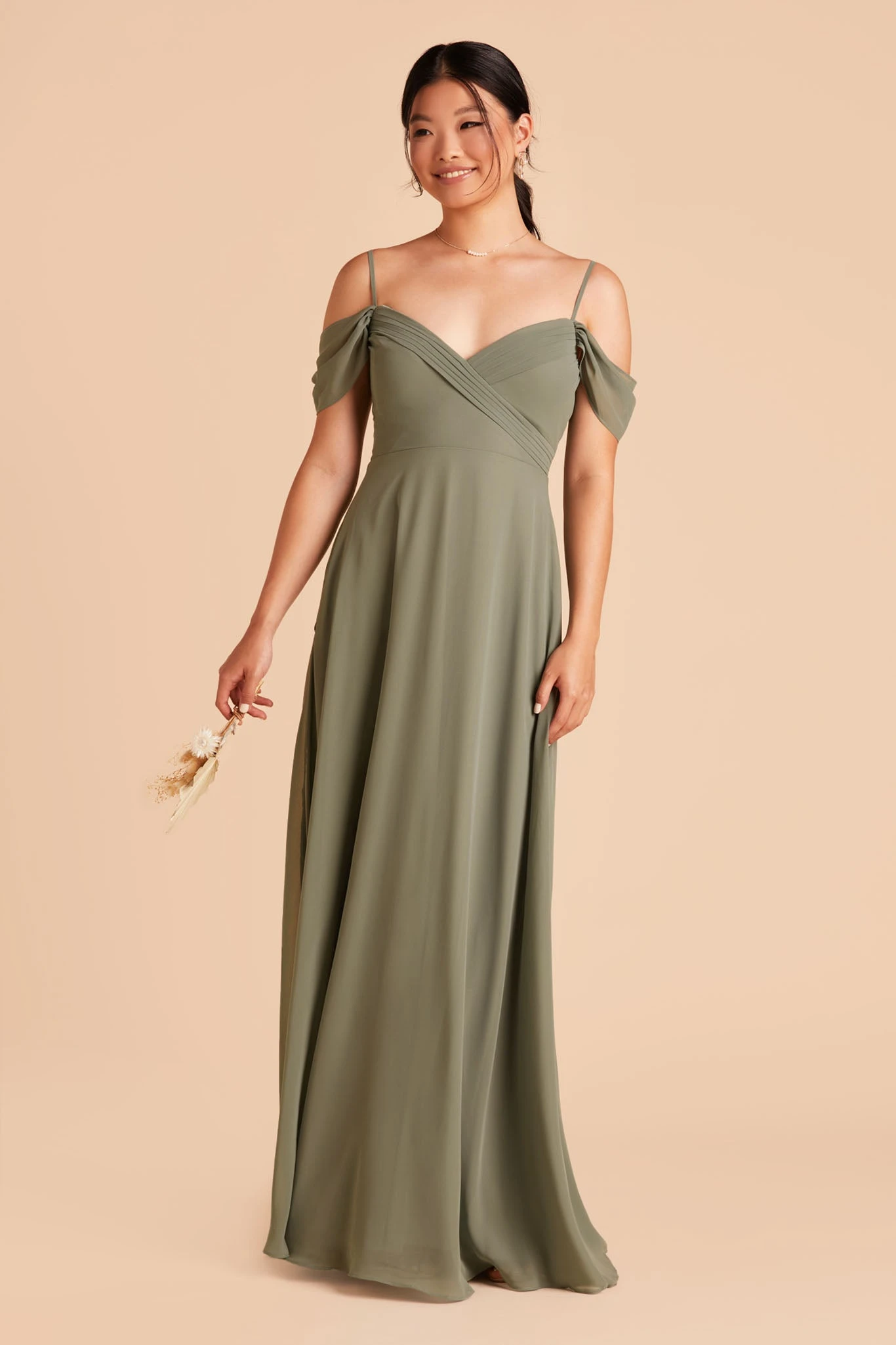 Spence Convertible Dress - Moss Green 5 Spence Convertible Dress - Moss Green - Image 3
