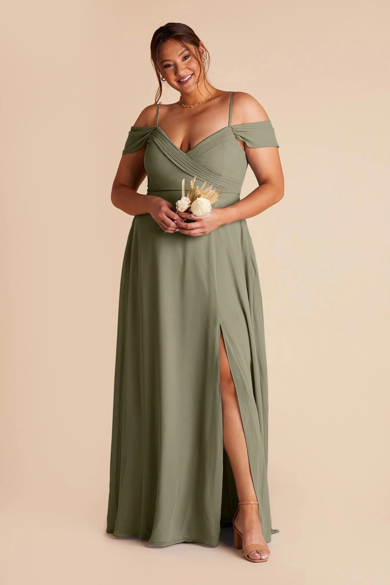 Spence Convertible Dress - Moss Green 4 Spence Convertible Dress - Moss Green - Image 2