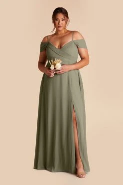 Spence Convertible Dress - Moss Green 35 Spence Convertible Dress - Moss Green -Wedding Dress Store moss green spence convertible slit plus size bridesmaid dress 03