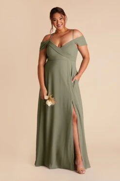 Spence Convertible Dress - Moss Green 36 Spence Convertible Dress - Moss Green -Wedding Dress Store moss green spence convertible slit plus size bridesmaid dress 04