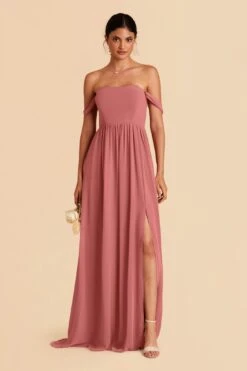 August Convertible Dress - Mulberry -Wedding Dress Store mulberry august convertible slit bridesmaid dress 01