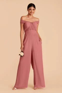 Gigi Convertible Jumpsuit - Mulberry -Wedding Dress Store mulberry gigi convertible bridesmaid jumpsuit 03