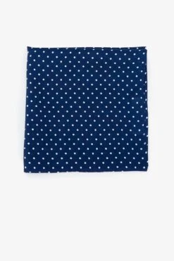 Didi Pocket Square - Navy Dot