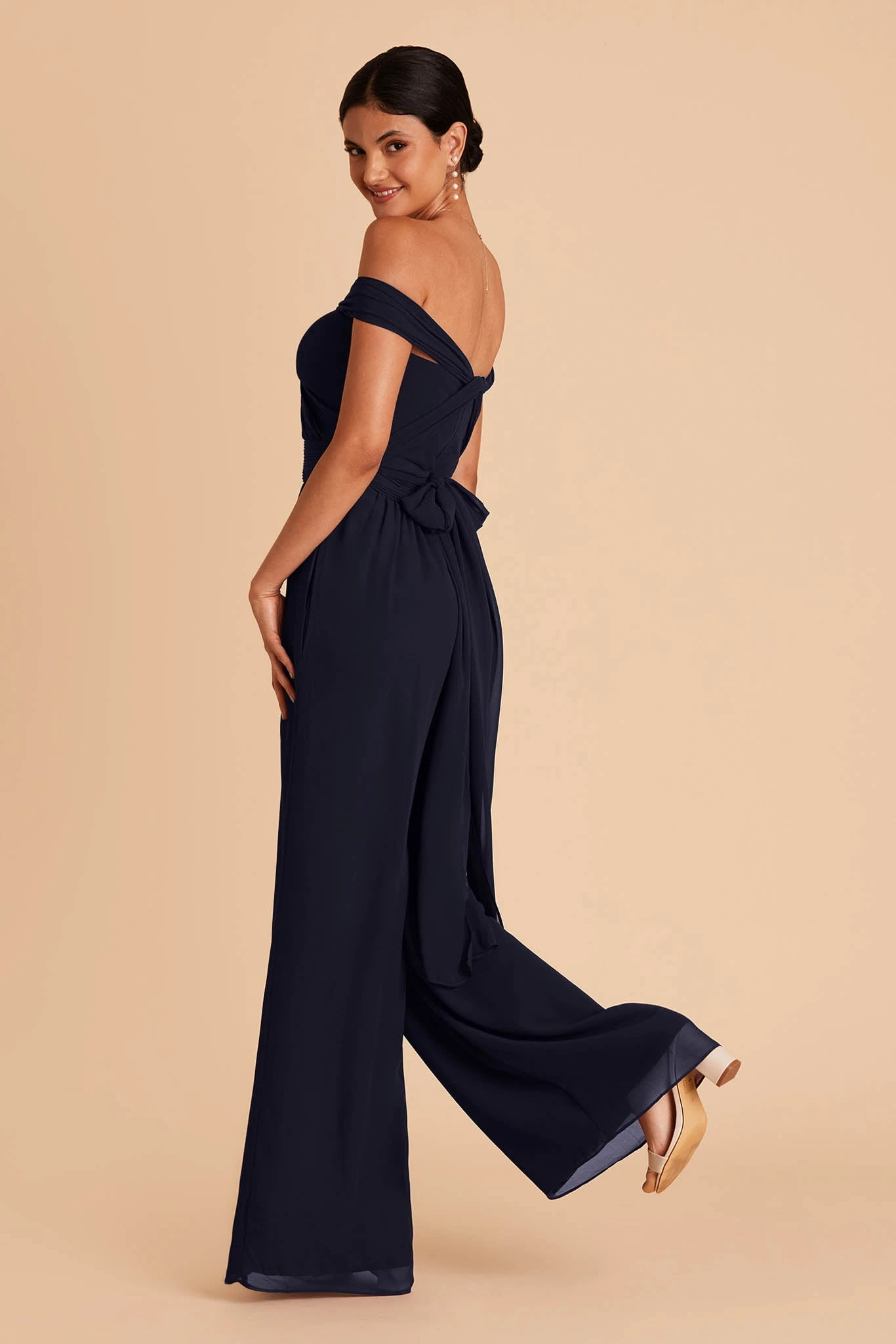 Gigi Convertible Jumpsuit - Navy 6 Gigi Convertible Jumpsuit - Navy - Image 4