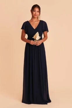 Hannah Empire Dress - Navy 14 Hannah Empire Dress - Navy -Wedding Dress Store navy hannah bridesmaid dress 01