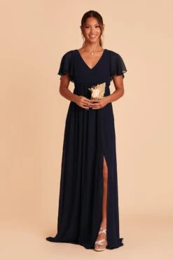 Hannah Empire Dress - Navy 13 Hannah Empire Dress - Navy -Wedding Dress Store navy hannah bridesmaid dress 03