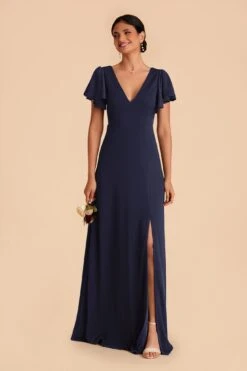 Hannah Crepe Dress - Navy -Wedding Dress Store navy hannah convertible bridesmaid dress 01 241b7780 477f 4af4 a97f c79dcd866334