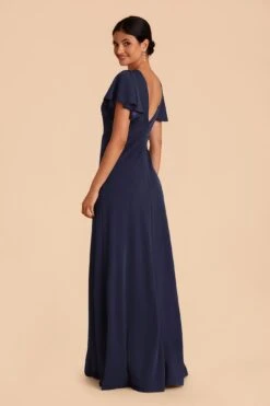 Hannah Crepe Dress - Navy -Wedding Dress Store navy hannah convertible bridesmaid dress 02