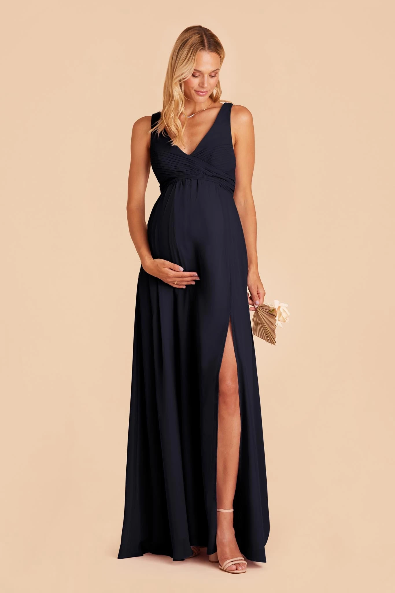 Laurie Empire Dress - Navy 4 Laurie Empire Dress - Navy - Image 2