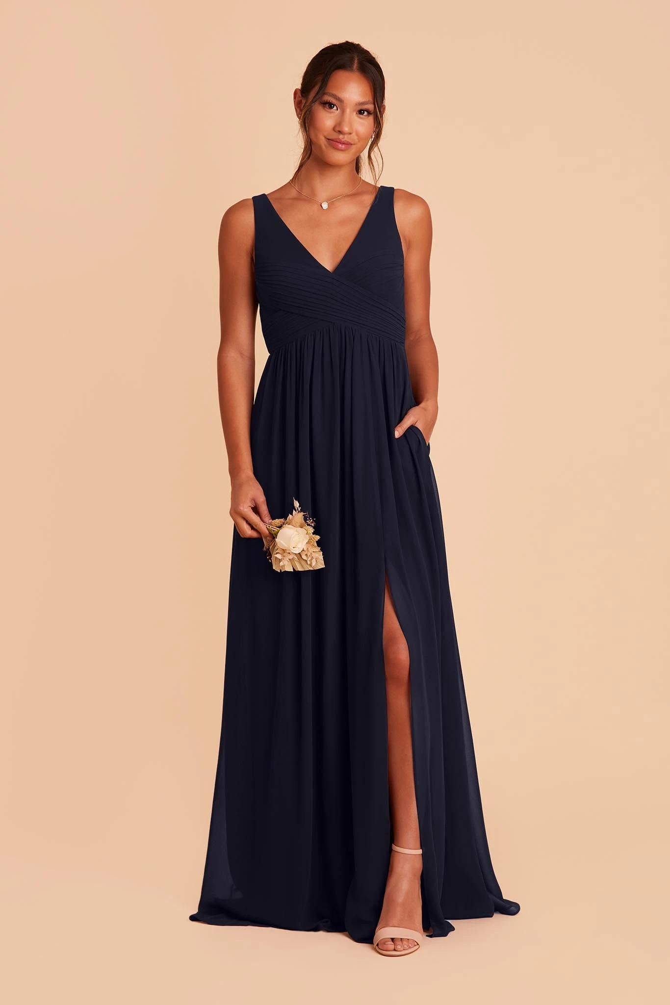 Laurie Empire Dress - Navy 7 Laurie Empire Dress - Navy - Image 5