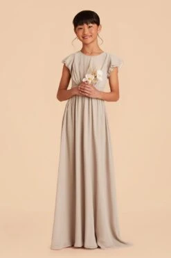 Celine Junior Dress - Neutral Champagne