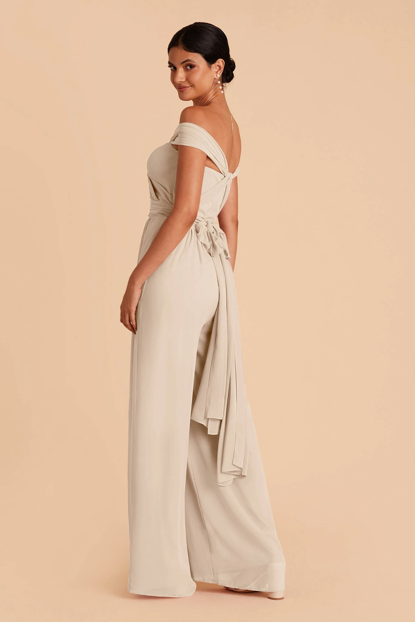 Gigi Convertible Jumpsuit - Neutral Champagne 7 Gigi Convertible Jumpsuit - Neutral Champagne - Image 5