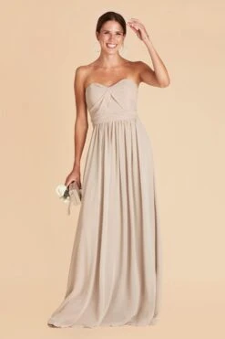 Grace Convertible Dress - Neutral Champagne -Wedding Dress Store neutral champagne grace convertible bridesmaid dress 01