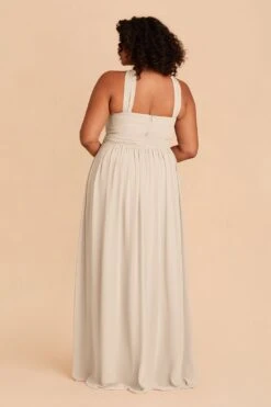 Kiko Chiffon Dress - Neutral Champagne 17 Kiko Chiffon Dress - Neutral Champagne -Wedding Dress Store neutral champagne kiko slit plus size bridesmaid dress 03 470296c4 65c1 49d8 b6ac f2880cf1b631