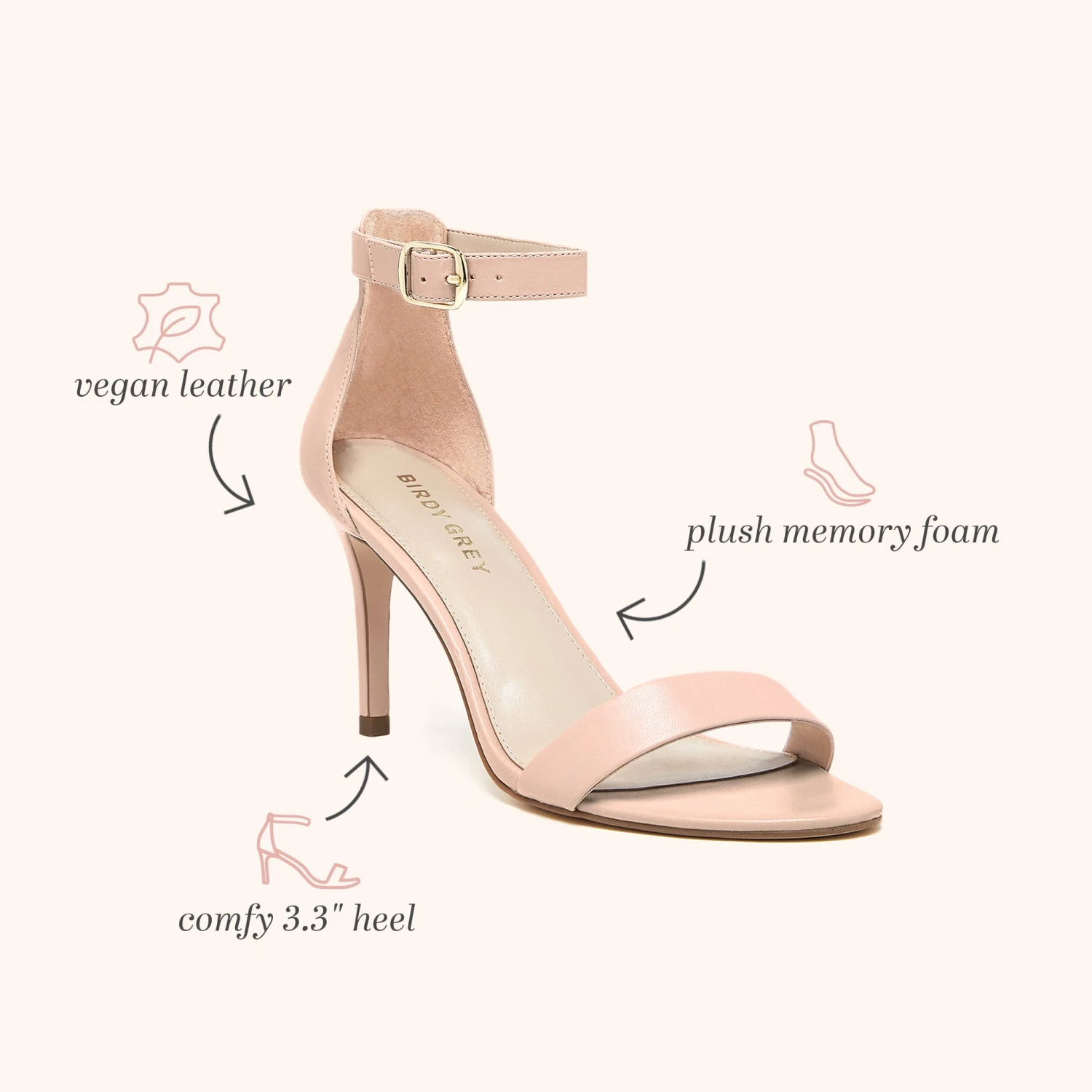 Jenny Stiletto Heel - Nude Blush 4 Jenny Stiletto Heel - Nude Blush - Image 2