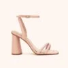 Julia Chunky Heel - Nude Blush -Wedding Dress Store nude blush julia chunky heel bridesmaid shoes 01