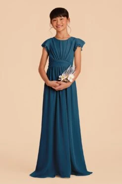 Celine Junior Dress - Ocean Blue -Wedding Dress Store ocean blue celine junior bridesmaid dress 01