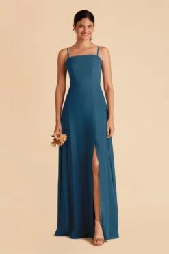 Chris Convertible Chiffon Dress - Ocean Blue
