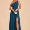 Kira Dress - Ocean Blue 1 Kira Dress - Ocean Blue -Wedding Dress Store ocean blue kira convertible slit bridesmaid dress 02