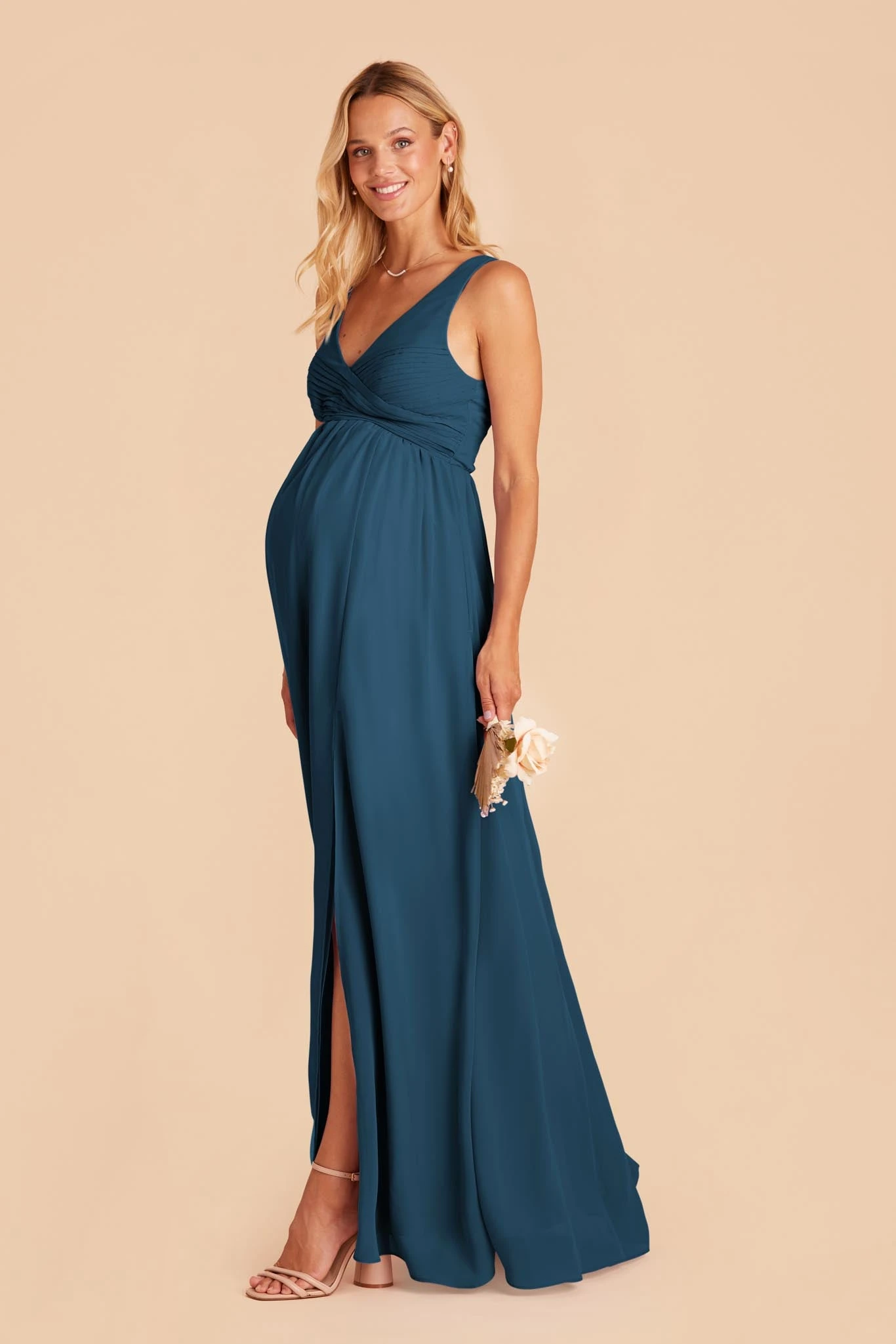 Laurie Empire Dress - Ocean Blue 4 Laurie Empire Dress - Ocean Blue - Image 2