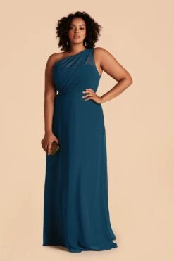Kira Dress - Ocean Blue 24 Kira Dress - Ocean Blue -Wedding Dress Store ocean blue plus size convertible bridesmaid dress 01