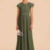 Celine Junior Dress - Olive -Wedding Dress Store olive celine junior bridesmaid dress 01