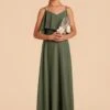 Janie Convertible Junior Dress - Olive 2 Janie Convertible Junior Dress - Olive -Wedding Dress Store olive janie convertible slit junior bridesmaid dress 02